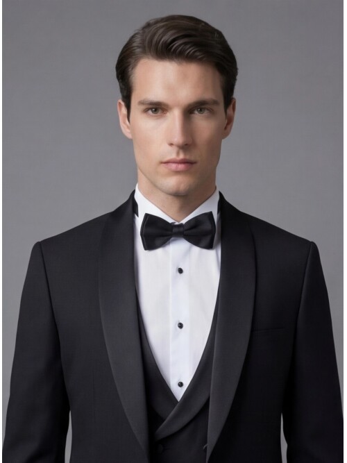 Black Three-Piece Tuxedo