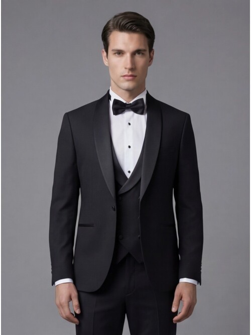 Black Three-Piece Tuxedo
