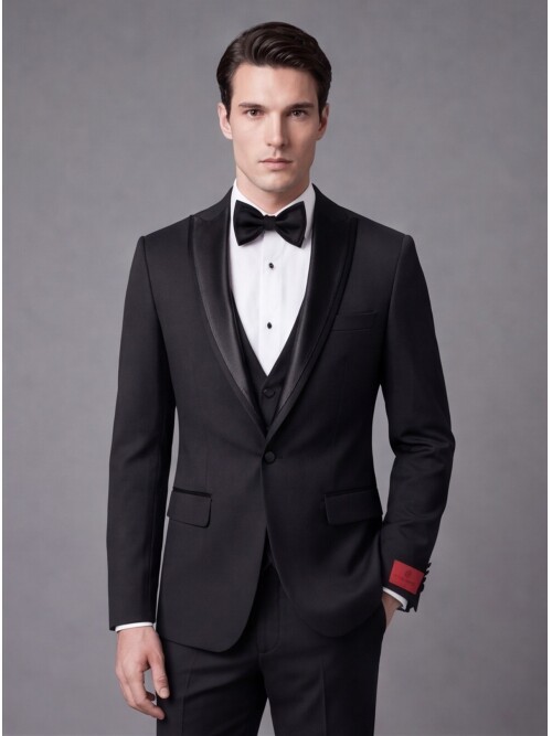 Black Peak Lapel Tuxedo