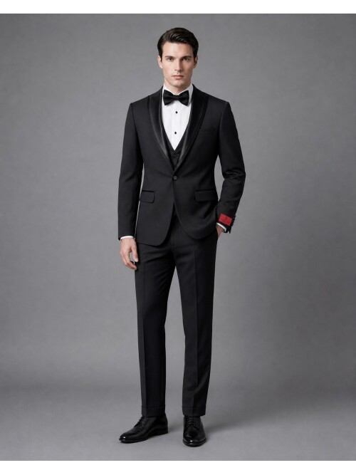 Black Peak Lapel Tuxedo