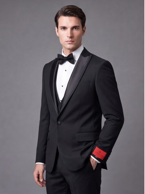 Black Peak Lapel Tuxedo