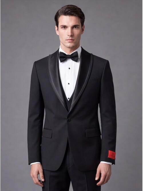 Black Peak Lapel Tuxedo