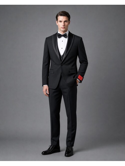 Black Peak Lapel Tuxedo