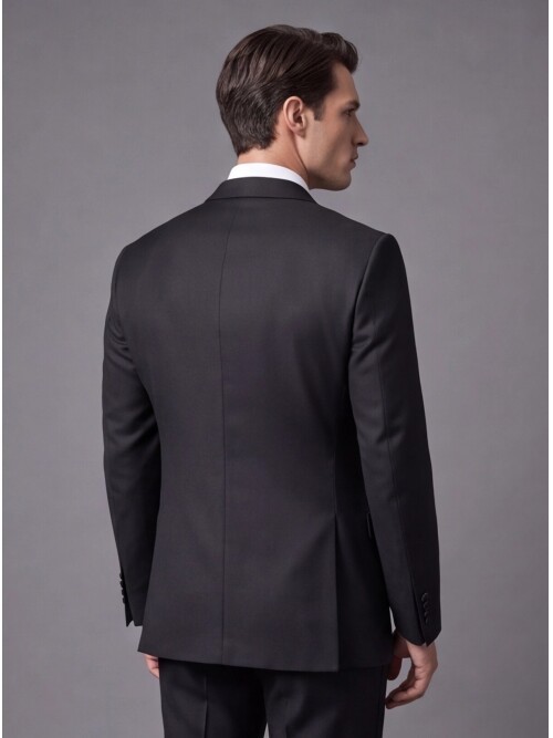 Black Peak Lapel Slim Fit Tuxedo
