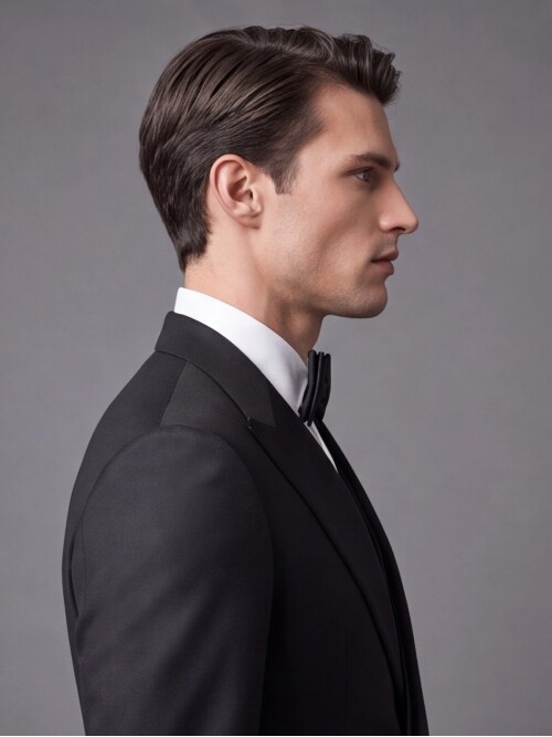 Black Peak Lapel Slim Fit Tuxedo