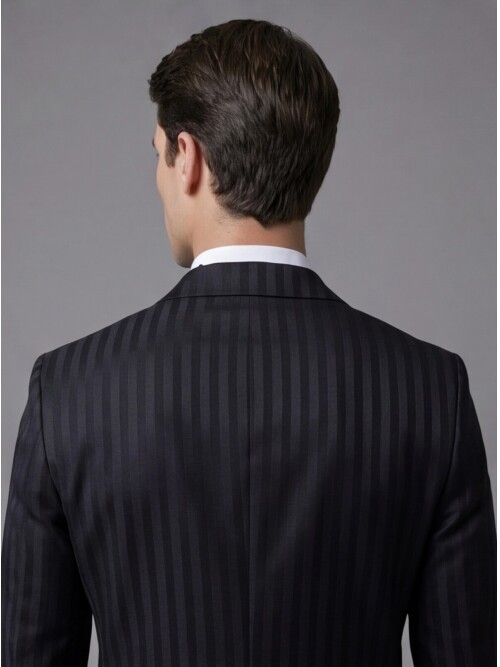 Black Peak Lapel One-Button Slim Fit Tuxedo