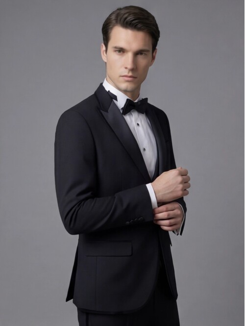 Black Three-Piece Tuxedo