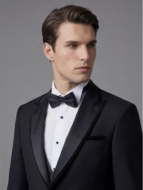 Black Three-Piece Tuxedo