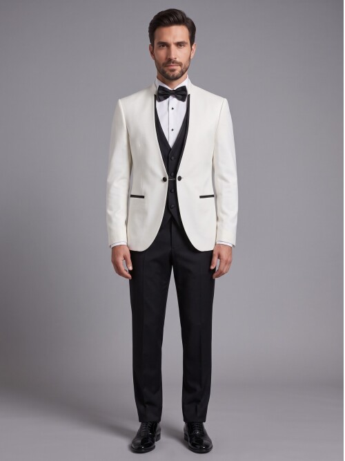 SUIT SARTORIA WHITE TUXEDO 5574