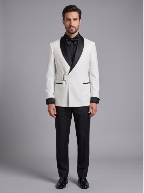 White Shawl Lapel Tuxedo