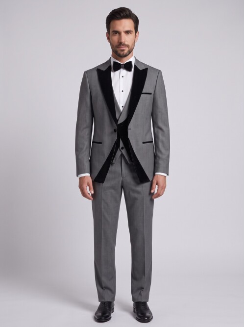 Dark Grey Tuxedo