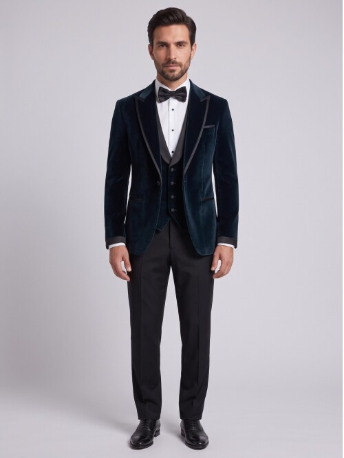 Green Velvet Tuxedo