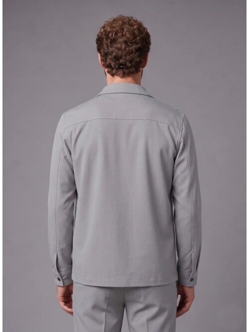 Stone Shirt Collar Sport Suit