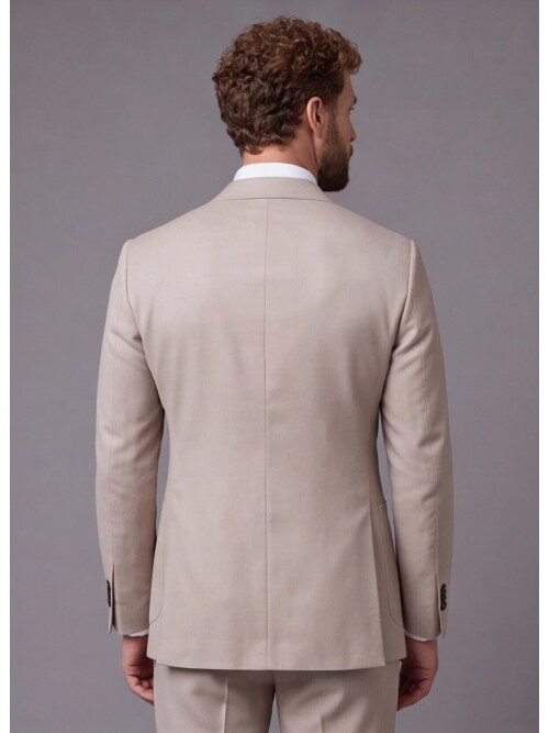 Stone Comfort Fit Double-Breasted Suit