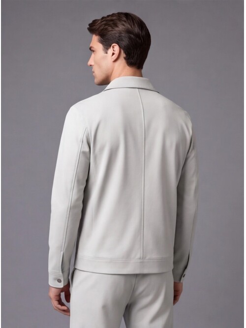 Taş Rengi Safari Cep Comfort Fit Fermuarlı Spor Takım