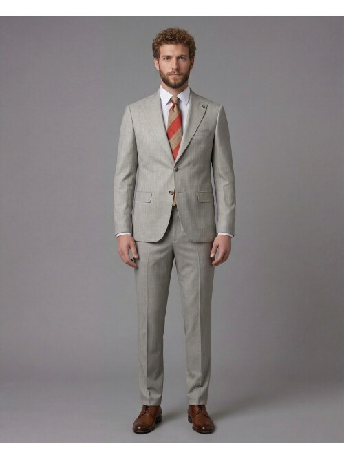Stone Peak Lapel Comfort Fit Mens Suit