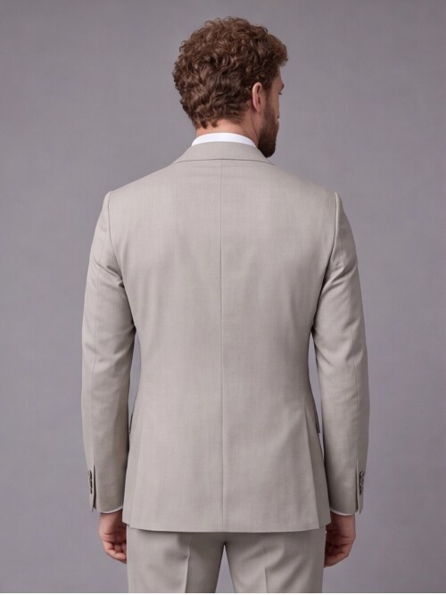 Stone Slim Fit Shawl Collar 2-Button Suit