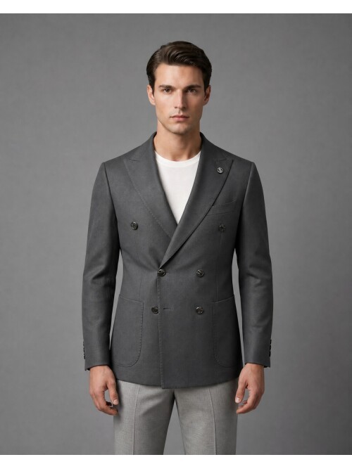 Green Double Breasted Blazer