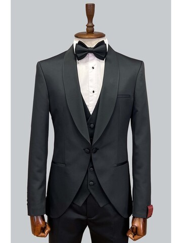 SUIT SARTORIA DAMATLIK SİYAH 5541