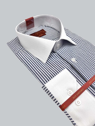 SUIT SARTORIA LACİVERT ÇİZGİLİ GÖMLEK 6055