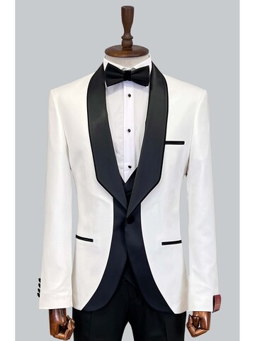 SUIT SARTORIA BEYAZ DAMATLIK 5420