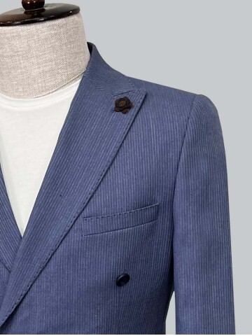 SUIT SARTORIA AÇIK LACİVERT KETEN CEKET 4343