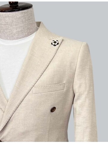 SUIT SARTORIA BEJ KETEN CEKET 4343