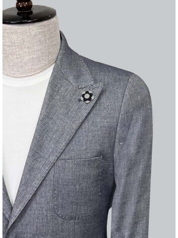 SUIT SARTORIA LACİVERT KETEN CEKET 4344