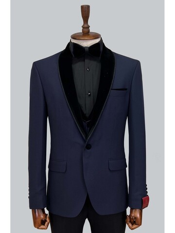 SUIT SARTORIA ÇIKMA YAKA LACİVERT DAMATLIK 5063