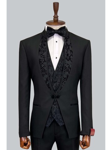 SUIT SARTORIA DAMATLIK SİYAH 5308