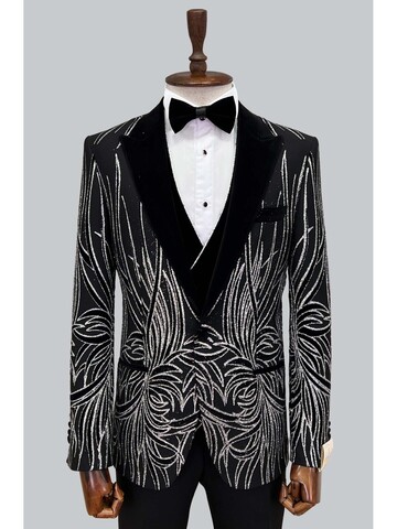 SUIT SARTORIA DAMATLIK SİYAH 5409