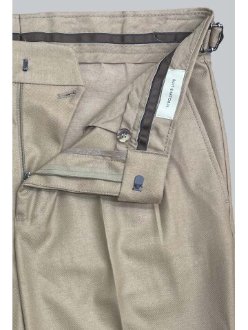 SUIT SARTORIA BEJ KETEN PANTOLON 1116