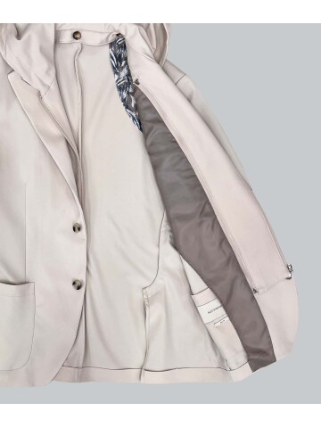 SUIT SARTORIA ÇIKMA YAKA KAPÜŞONLU BEJ PERFORMANS TAKIM 2630