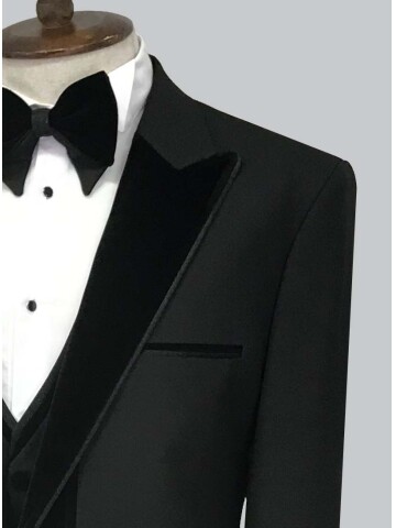 SUIT SARTORIA BLACK TUXEDO 5571
