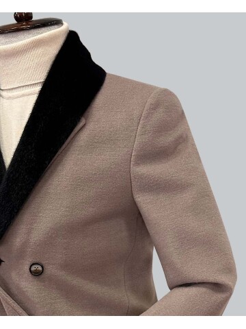 SUIT SARTORIA ÇIKARILABİLİR YAKA KAHVERENGİ KABAN 8082