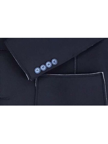 LACİVERT KAPİŞONLU CEKET 4297