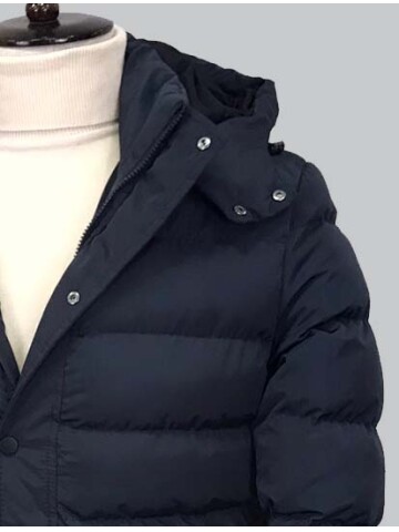 LACİVERT KAPİŞONLU MONT 8092