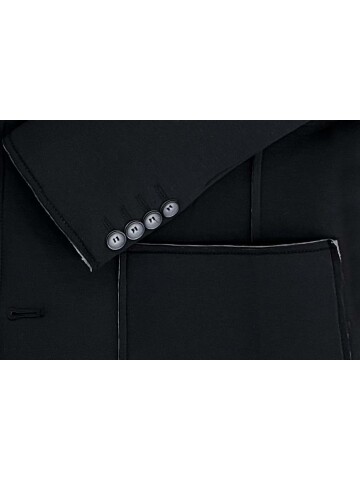 SİYAH KAPİŞONLU CEKET 4297