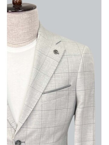 SUIT SARTORIA AÇIK GRİ KETEN TAKIM ELBİSE 2616
