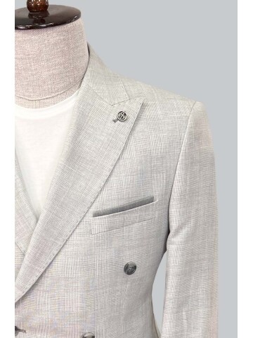 SUIT SARTORIA AÇIK GRİ KETEN TAKIM ELBİSE 2617