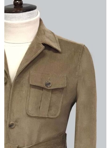 SUIT SARTORIA BEJ KADİFE KABAN 8126