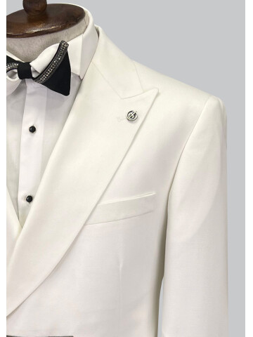 SUIT SARTORIA BEYAZ KRUVAZE DAMATLIK 5621