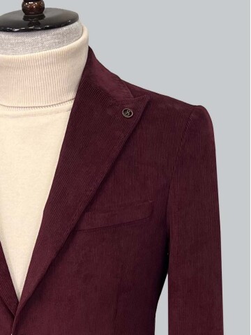 SUIT SARTORIA BORDO KADİFE CEKET 4401