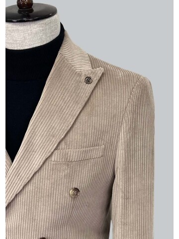 SUIT SARTORIA BEIGE VELVET JACKET 4403