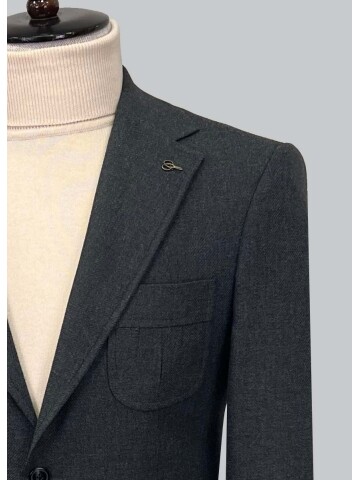 SUIT SARTORIA KOYU GRİ YÜN CEKET 4408