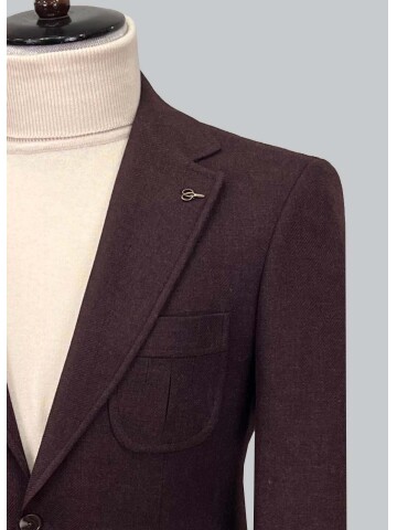 SUIT SARTORIA BORDO YÜN CEKET 4408