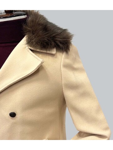 SUIT SARTORIA ÇIKMA YAKA BEJ YAKA KABAN 8090