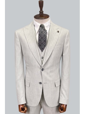 SUIT SARTORIA ÇİZGİLİ AÇIK GRİ TAKIM ELBİSE 2760