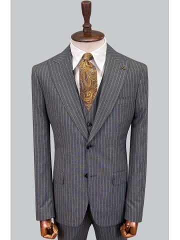 SUIT SARTORIA ÇİZGİLİ GRİ TAKIM ELBİSE 2760