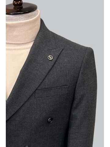 SUIT SARTORIA KRUVAZE KOYU GRİ CEKET 4533
